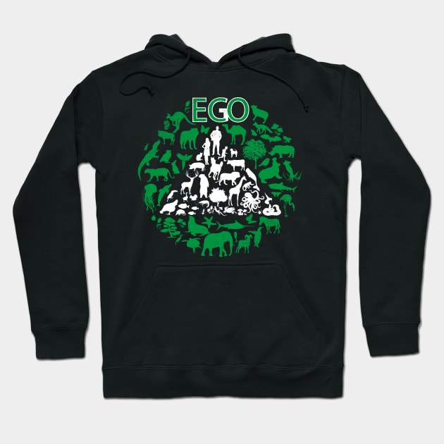 ECO or EGO - ECONOMIC or EGOISTIC Hoodie by sweetczak